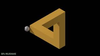 Penrose Triangle Background • Loop HD Screensaver 🔇