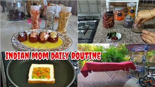 Busy Morning To Evening Routine Of NRI Mom 👩‍👧‍👧👨‍👧‍👧Gulab Jamun recipe with Tips&Tricks