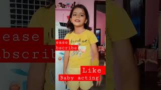 ❤️😘❤️🙏baby girl acting #tiktok #mr #babydance #baby #music #entertainment #shorts #tiktokviral #food