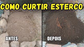 Sítio 24 - tutorial como curtir esterco de gado - fazendo melhor adubo orgânico grátis para planta