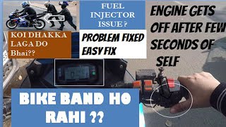 SUZUKI GIXXER SF FI STARTING PROBLEM |ENGINE TURNS OFF AUTOMATICALLY | EASY FIX & SOLUTIONS