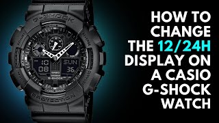 How to change AM/PM or 24h Display on Casio G Shock Watch