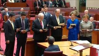 WA Senators Swearing In - 7 July 2014