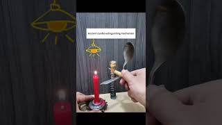 Candle extinguishing mechanism #shorts #mechanismsdesign #mechanismrevealed #amazing #tryit #diy