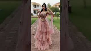 Stylish frill lehnga designs for girls 👉#Trending#ytshortvideo #2023new