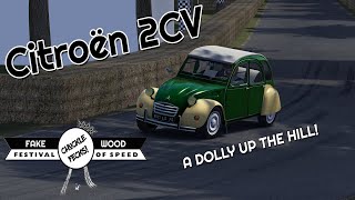 The 2CV Dolly up Goodwood (Fakewood) Hill Climb