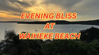 New Zealand’s Hidden Gem || Evening Serenity at Waiheke Island Beach || Riar Saab Vlogs