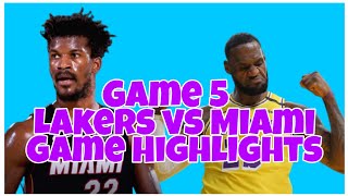 Lakers vs Miami Game 5 Highlights 1st Half