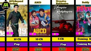 Allu Shirish All Flop And Hit Movie List || Buddy,ABCD,