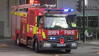 London Fire Brigade - Old Kent Road Pump Ladder Turnout