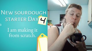 Day 4 SOURDOUGH FROM SCRATCH How to make a sourdough starter