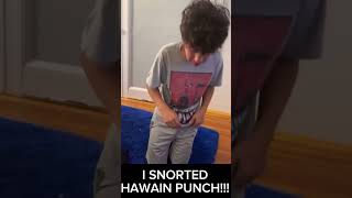 I SNORTED HAWAIN PUNCH!! #mistake #prank #pain