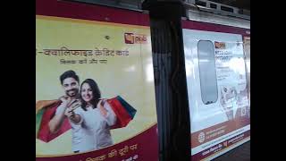 mumbai metro fully covered in advertisement