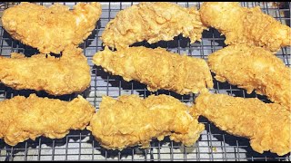 Extra Crispy Fried Chicken Tenders | Super Easy and Delicious |