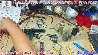 Sửa chữa tay #micro không dây lỗi không có sóng, khách hàng không quan tâm đến dặn dò