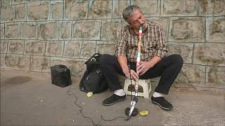 Ney player in Meydan-e San'at, Tehran