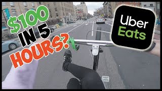 How I Made $100+ In 5 HOURS Doing UBER EATS