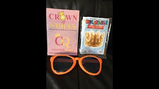 Get your feel good gifts -  fun Glasses, Crown and Book