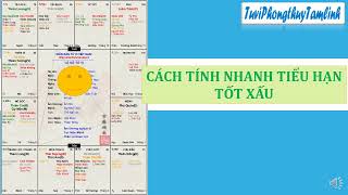 TÍNH NHANH TIỂU HẠN TỐT XẤU