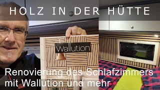 Schlafzimmer renoviert - Wallution im Camper - Holz in der Hütte