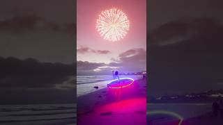 Surfing UNDER Fireworks?! 👀🎆