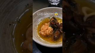 Would you try COD SPERM? 😱 I ate Shirako at Michelin Guide Momoyama in Fountain Valley, CA