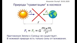 Природа "гравитации" в космосе  (Небесная гравитация)