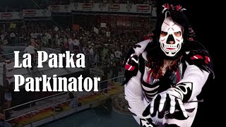 La parka doing the Parkinator (3 times)