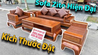 Bộ Sofa Gỗ - Bộ Sofa Zito Chân Đùi Gà Gỗ Hương - Đơn Hàng Chú Hào - Hưng Yên | Đồ Gỗ Bảo Lộc