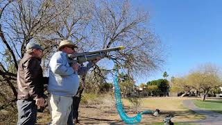 Dave Wekamp - Golf Ball Cannon - Hat Blows Off