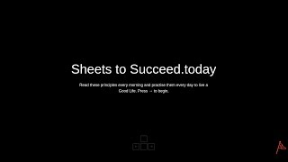 Sheets to Succeed.today