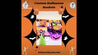 Custom Halloween Baskets with Lights!!