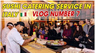 SUSHI CATERING IN ROME WITH FAMOUS FOOTBALL PLAYERS PELLEGRINI & SPINAZZOLA VLOG NUMBER 7