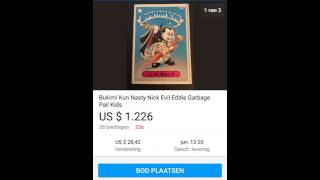 NASTY NICK BUKIMI KUN (Japanese garbage pail kids) AUCTION 01/06/16