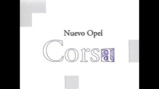 Video Demostración Nuevo Opel Corsa (VHS, 2000)