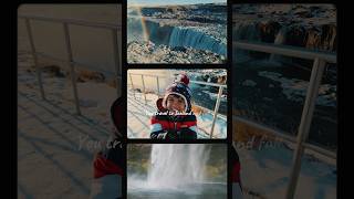 Fall in love with Iceland's Waterfalls #iceland #waterfall #youtubeshorts #travelshorts