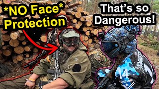 Would You Play Paintball With Face Protection!?😬Paintball Shenanigans (Part 116)