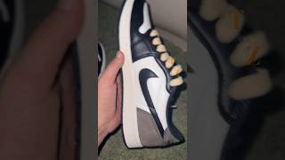 Air Jordan 1 Low OG Mocha Closeup and Lace Swap