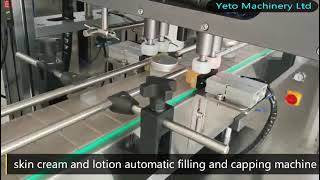 automatic filling and capping machine for lotion cream shampoo sauce