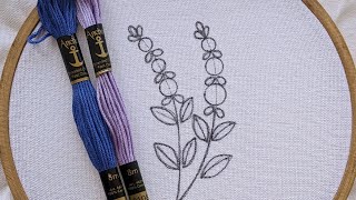 VERY VERY EASY LITTLE FLOWERS EMBROIDERY DESIGN FOR BEGINNERS