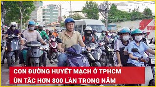 Con đường huyết mạch ở TPHCM ùn tắc hơn 800 lần trong năm| Báo Lao Động