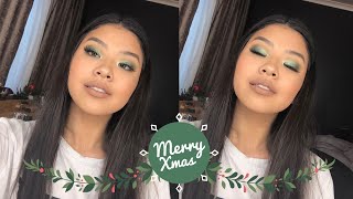 Christmas Green Makeup Look || Josephine Lim