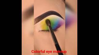 colorful eye makeup #makeup #eyemakeups #makeuptutorial #colorfuleyemakeup #colorfulleyemakeup