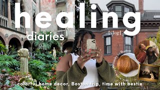 Healing Diaries | Adding Colorful Decor + Visiting Boston