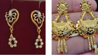 Letast gold earrings designs//gold earrings