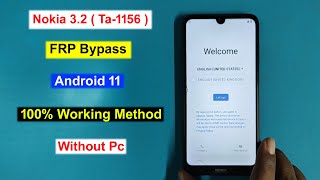 Nokia 3.2  (TA-1156) FRP Unlock Android 11 | Nokia Ta-1156 frp Bypass | Gmail Lock Remove Nokia 3.2