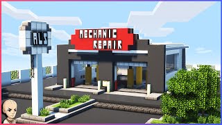 ✔️Minecraft | Mechanic Repair Workshop | Build hacks & Ideas Tutorial (You Can Build)✔️