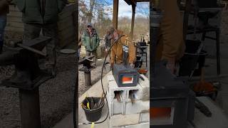 Blacksmithing 101 Class at The Pathfinder School! #blacksmith #selfreliance #metalworking