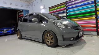 CUTTING STICKER HONDA JAZZ DARK GREY