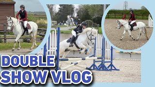 DOUBLE SHOW VLOG - 3 PONIES GO SHOWJUMPING!